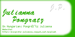 julianna pongratz business card